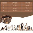 Bild in Galerie-Betrachter laden, Echtleder Hundehalsband Braun – Mit Metallschnalle & Schnellverschluss – Hundehalsband – MVM