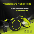 Bild in Galerie-Betrachter laden, Hundeleine 5 m – ausziehbar, reflektierend und robust für große Hunde.