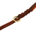 Bild in Galerie-Betrachter laden, Geflochtene Hundeleine – Nahaufnahme des stabilen Metallkarabiners