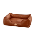 Bild in Galerie-Betrachter laden, Hundebett waschbar in Braun – weich gepolstert & rutschfest