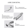 Bild in Galerie-Betrachter laden, LED Hundeleine freihändig – langlebig & robust mit USB-C Ladefunktion – MVM