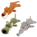 Bild in Galerie-Betrachter laden, Plüsch Hundespielzeug mit Quietschfunktion – 3er Set in Tierdesigns
