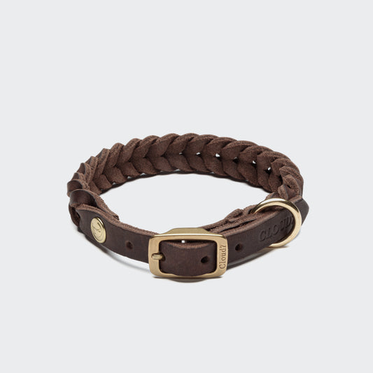 Hundehalsband Central Park Braun Gold I Cloud 7