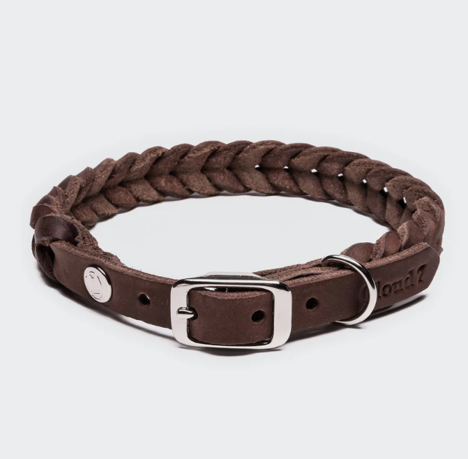 Hundehalsband Central Park Braun Silver I Cloud 7