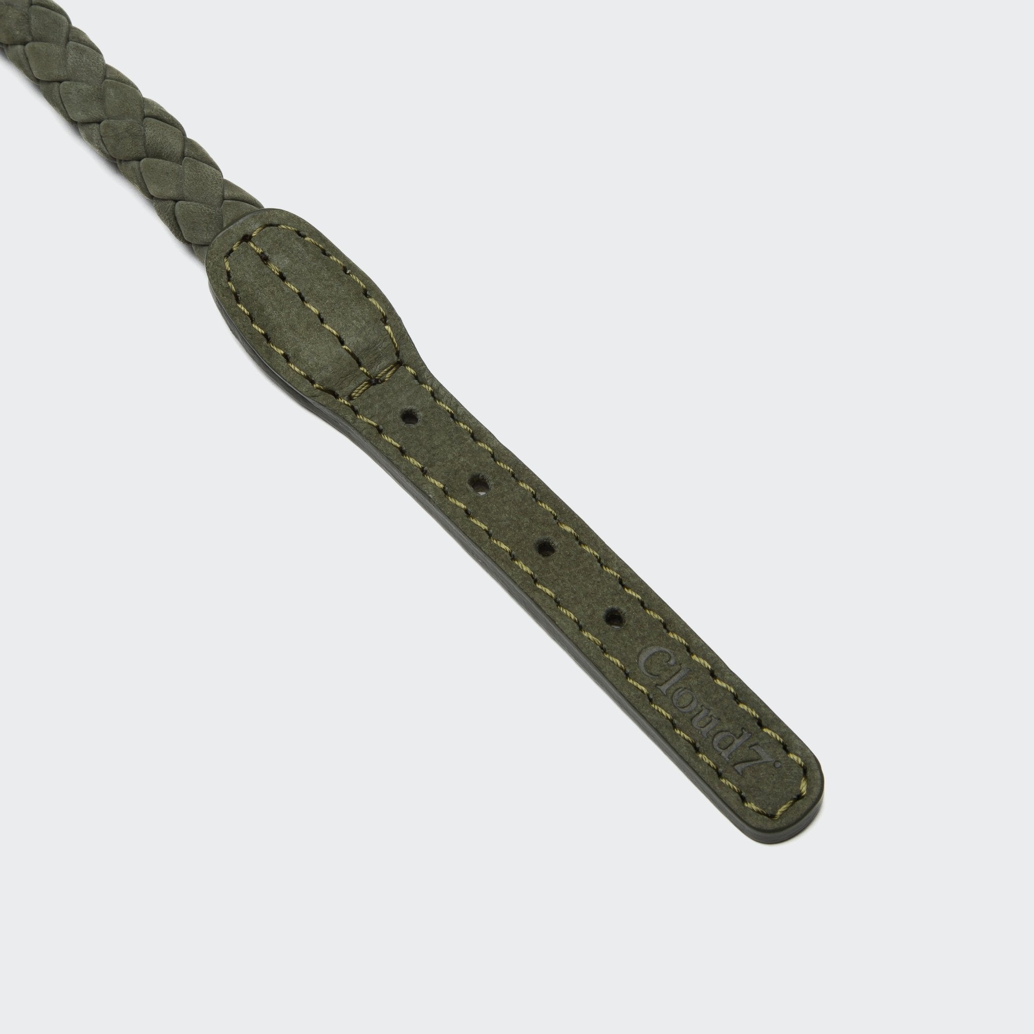 Hundehalsband Nubukleder Olivgrün – Hundehalsband – MVM