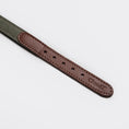 Bild in Galerie-Betrachter laden, Hundehalsband Olive – Canvas & Leder – Hundehalsband – MVM
