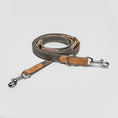 Bild in Galerie-Betrachter laden, Hundeleine 3 - in - 1 – Leder & Canvas Greige – Hundeleine – MVM
