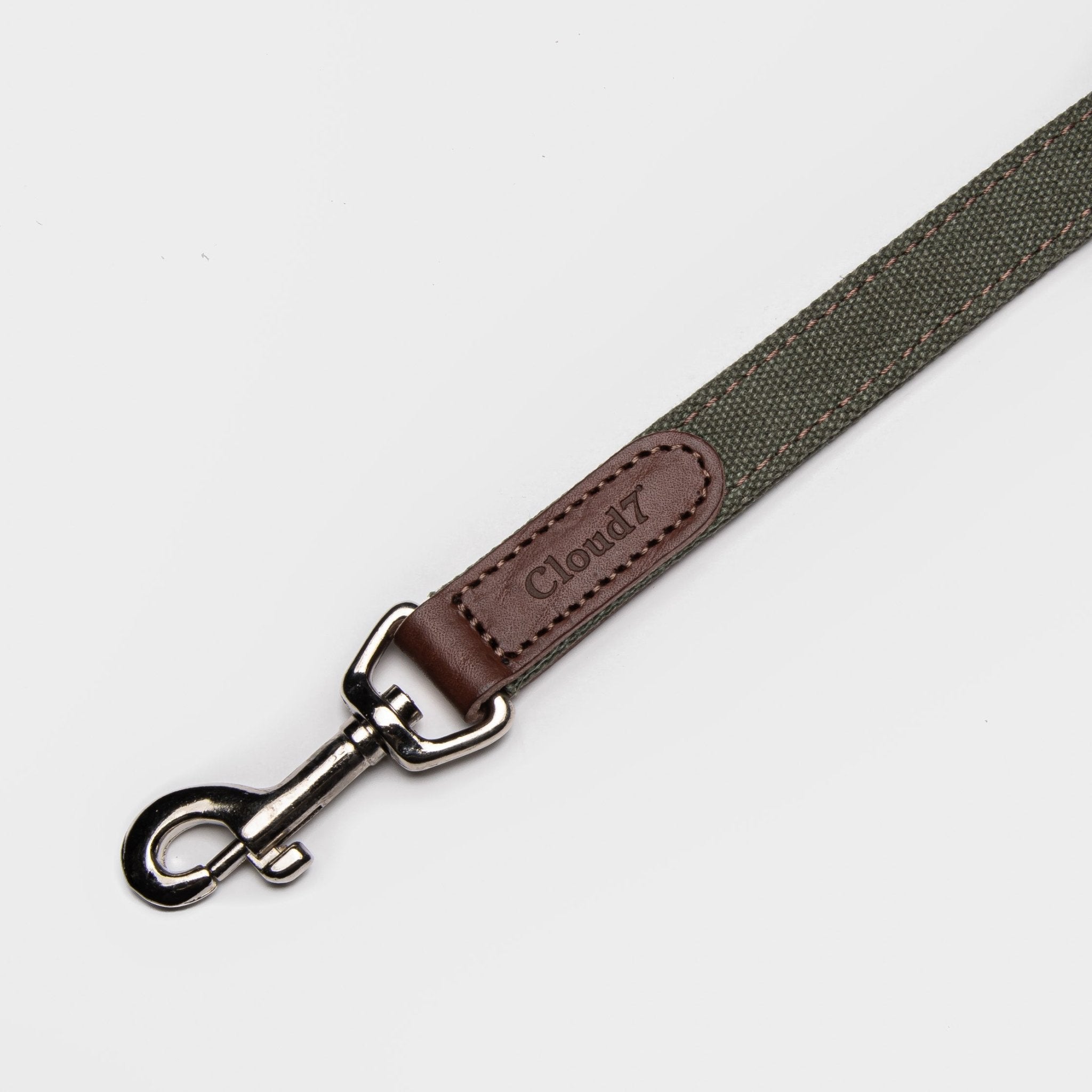 Hundeleine 3 - in - 1 – Leder & Canvas Olive – Hundeleine – MVM
