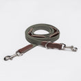 Bild in Galerie-Betrachter laden, Hundeleine 3 - in - 1 – Leder & Canvas Olive – Hundeleine – MVM
